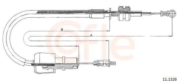 COFLE 92.11.1326 Accelerator Cable