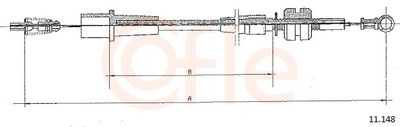 Accelerator Cable COFLE 92.11.148