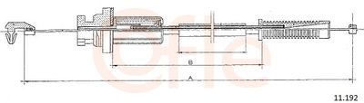 Accelerator Cable COFLE 92.11.192