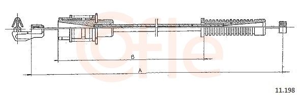 COFLE 92.11.198 Accelerator Cable