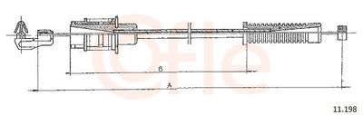 Accelerator Cable COFLE 92.11.198