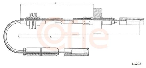 COFLE 92.11.202 Cable Pull, clutch control