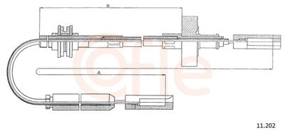 Cable Pull, clutch control COFLE 92.11.202