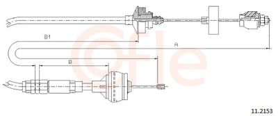 Cable Pull, clutch control COFLE 92.11.2153