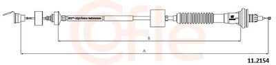 Cable Pull, clutch control COFLE 92.11.2154