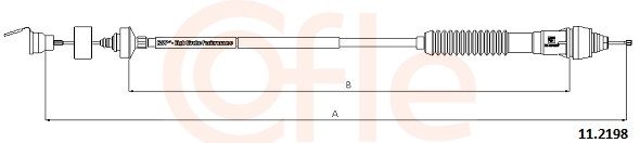 COFLE 92.11.2198 Cable Pull, clutch control