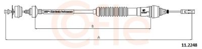 Cable Pull, clutch control COFLE 92.11.2248
