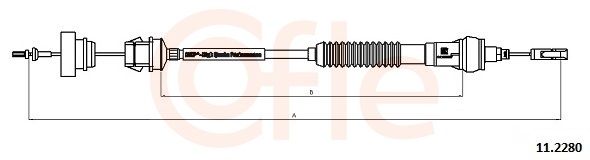 COFLE 92.11.2280 Cable Pull, clutch control