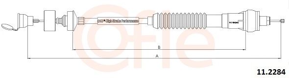 COFLE 92.11.2284 Cable Pull, clutch control