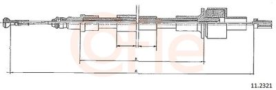 Cable Pull, clutch control COFLE 92.11.2321