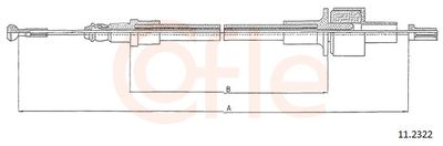 Cable Pull, clutch control COFLE 92.11.2322