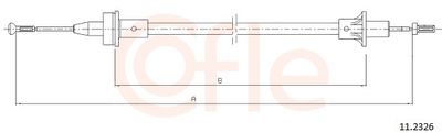 Cable Pull, clutch control COFLE 92.11.2326