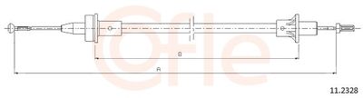 Cable Pull, clutch control COFLE 92.11.2329