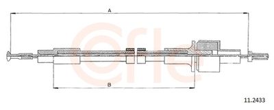 Cable Pull, clutch control COFLE 92.11.2433