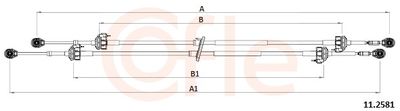 Cable Pull, manual transmission COFLE 92.11.2581