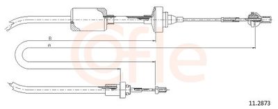 Cable Pull, clutch control COFLE 92.11.2873