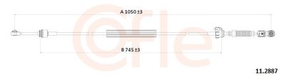 Cable Pull, manual transmission COFLE 92.11.2888