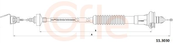 COFLE 92.11.3030 Cable Pull, clutch control
