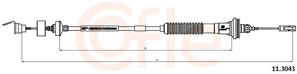 COFLE 92.11.3043 Cable Pull, clutch control