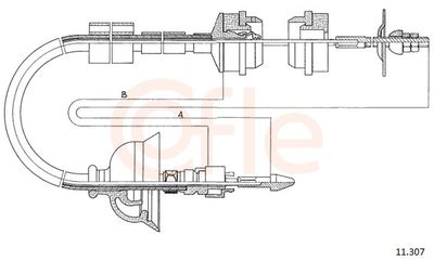 Cable Pull, clutch control COFLE 92.11.307
