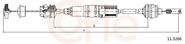 COFLE 92.11.3266 Cable Pull, clutch control