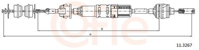 Cable Pull, clutch control COFLE 92.11.3267