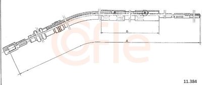 Cable Pull, clutch control COFLE 92.11.384