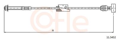 Cable Pull, parking brake COFLE 92.11.5452
