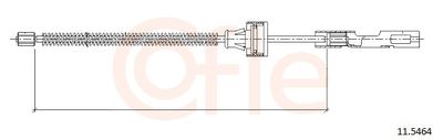 Cable Pull, parking brake COFLE 92.11.5464