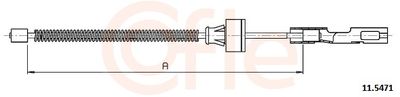 Cable Pull, parking brake COFLE 92.11.5471