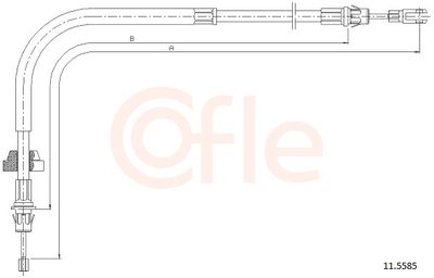 Cable Pull, parking brake COFLE 92.11.5585