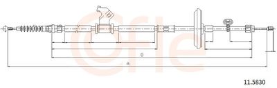 Cable Pull, parking brake COFLE 92.11.5830