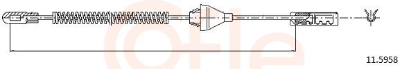 COFLE 92.11.5958 Cable Pull, parking brake
