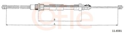 Cable Pull, parking brake COFLE 92.11.6581