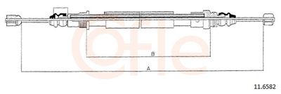 Cable Pull, parking brake COFLE 92.11.6582