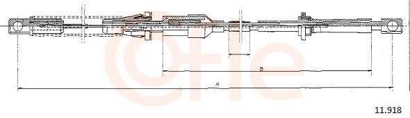COFLE 92.11.918 Accelerator Cable