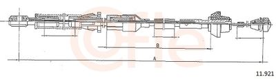 Accelerator Cable COFLE 92.11.921
