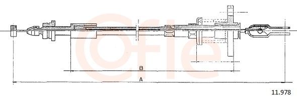 COFLE 92.11.978 Accelerator Cable