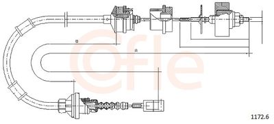 Cable Pull, clutch control COFLE 92.1172.6