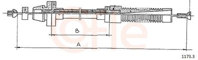 Accelerator Cable COFLE 92.1173.3