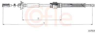 Accelerator Cable COFLE 92.1173.8