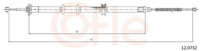 Cable Pull, parking brake COFLE 92.12.0732