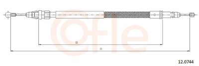 Cable Pull, parking brake COFLE 92.12.0744