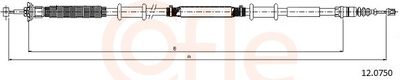 Cable Pull, parking brake COFLE 92.12.0750