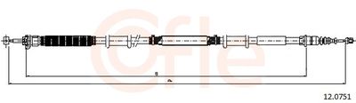 Cable Pull, parking brake COFLE 92.12.0751