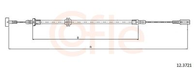 Cable Pull, parking brake COFLE 92.12.3721