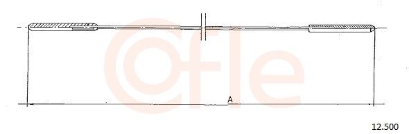 COFLE 92.12.500 Cable, heater flap
