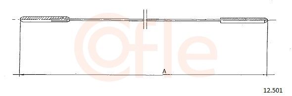 COFLE 92.12.501 Cable, heater flap