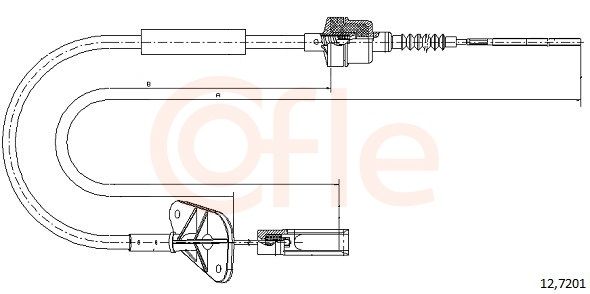 COFLE 92.12.7201 Cable Pull, clutch control