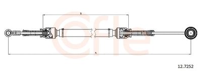 Cable Pull, manual transmission COFLE 92.12.7252